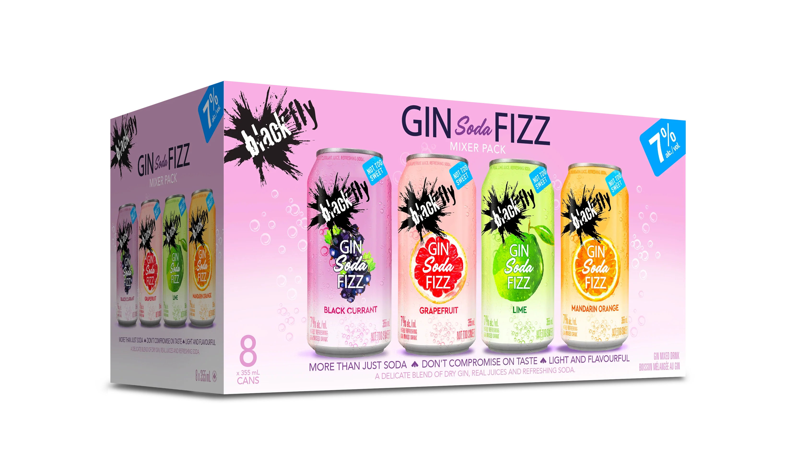 BLACK FLY GIN SODA FIZZ MIXER 355ML 8PK CAN @ MacTaggart Ridge [1053047]