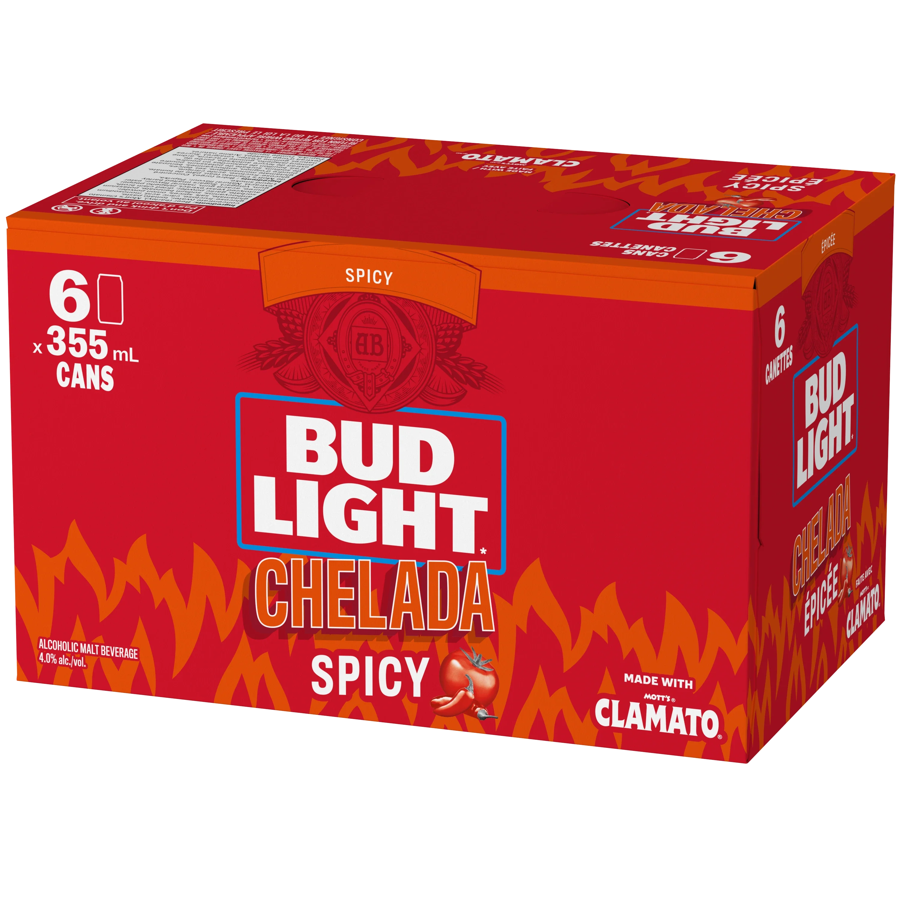 BUD LIGHT SPICY CHELADA 355ML 6PK CAN @ St. Albert [1053070]