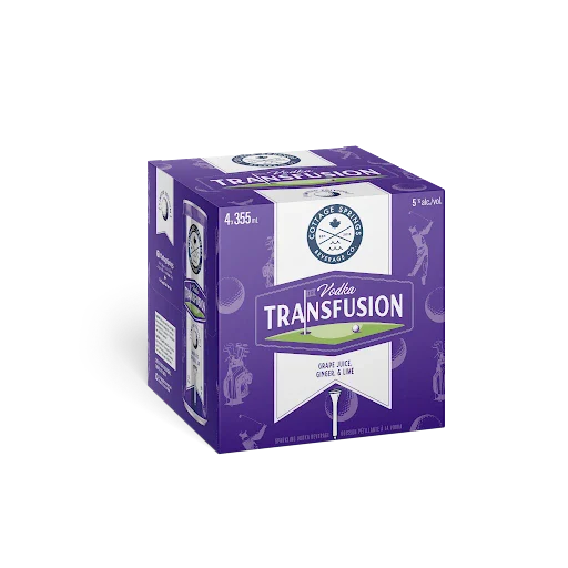 COTTAGE SPRINGS VODKA TRANSFUSION GRAPE 355ML 4PK CAN @ MacTaggart Ridge [1056628]