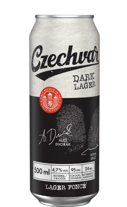 CZECHVAR DARK LAGER 500ML CAN @Deerfoot Meadows [1034050]