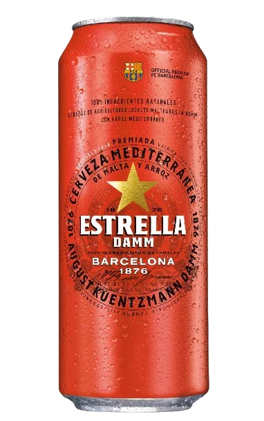 ESTRELLA DAMM 500ML CAN @ Airdrie [1001266]