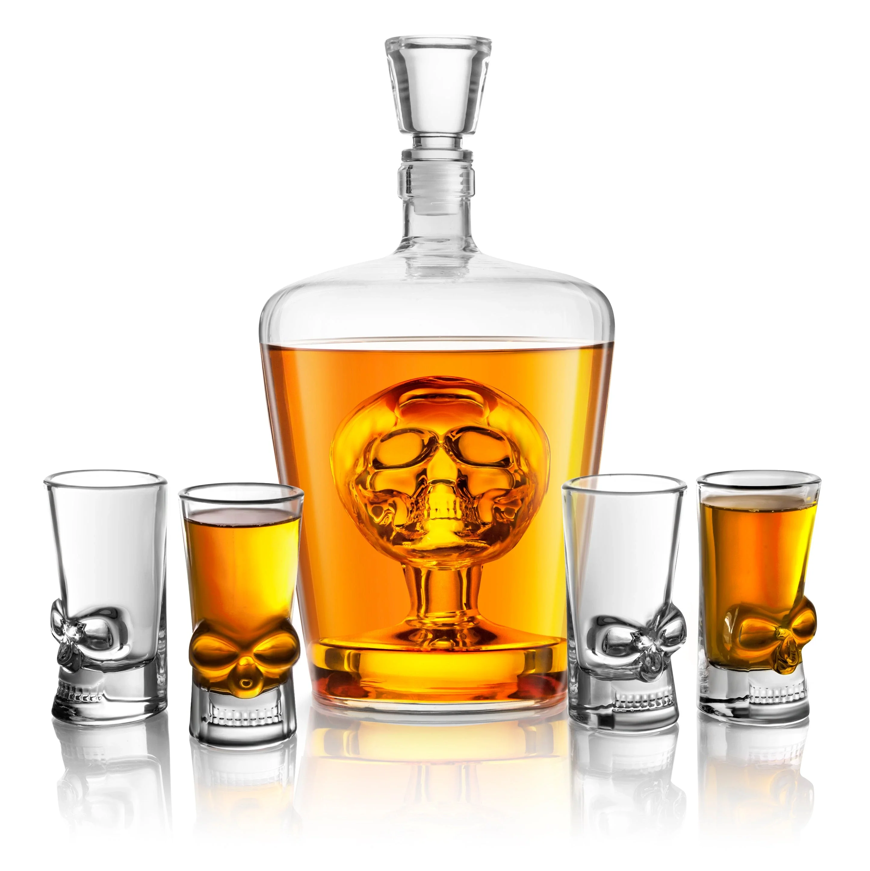 FINAL TOUCH BRAIN FREEZE SKULL DECANTER SET @ Lethbridge [1055254]