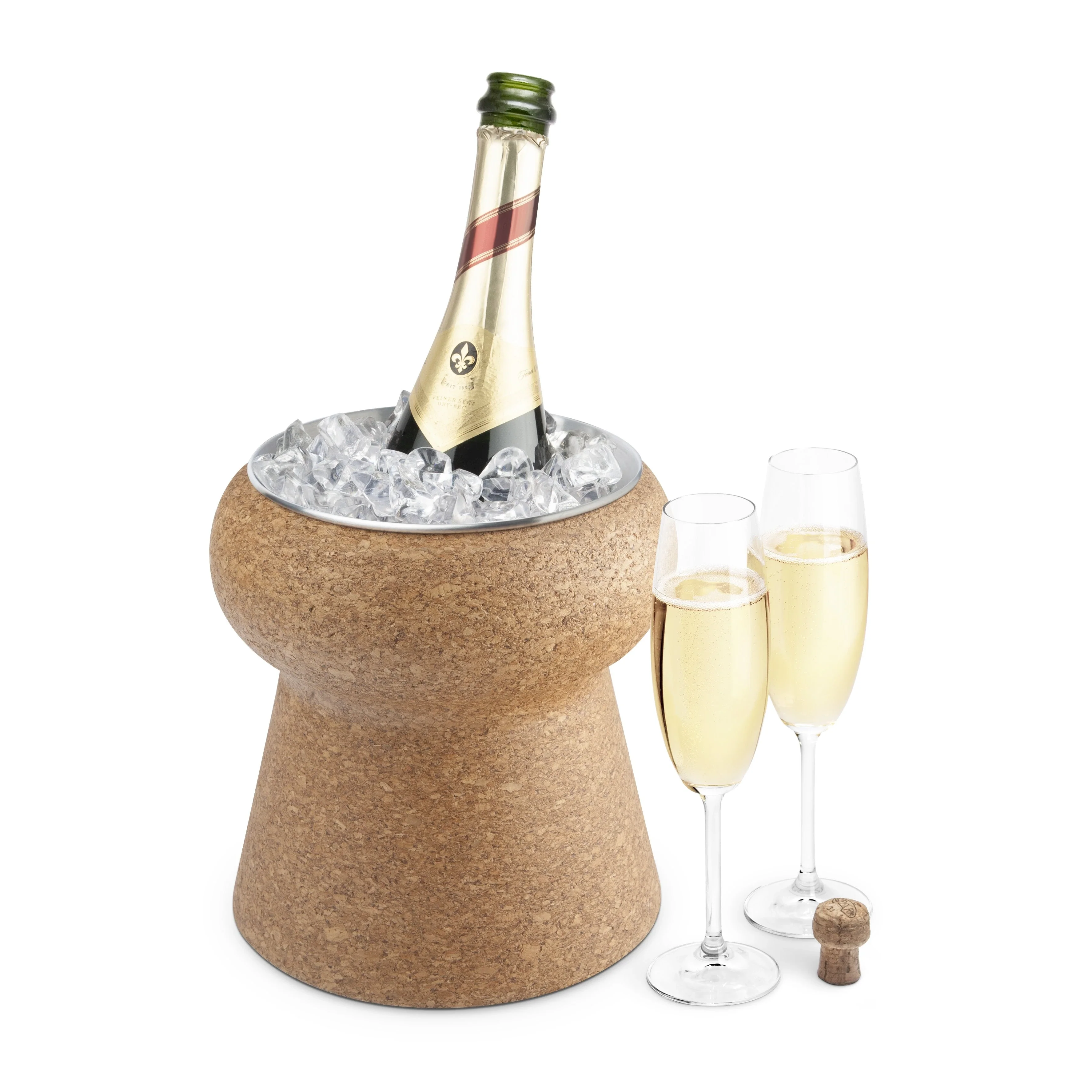 FINAL TOUCH CORK BEVERAGE BIN WITH STAINLESS STEEL INSERT @ St. Albert [1055257]