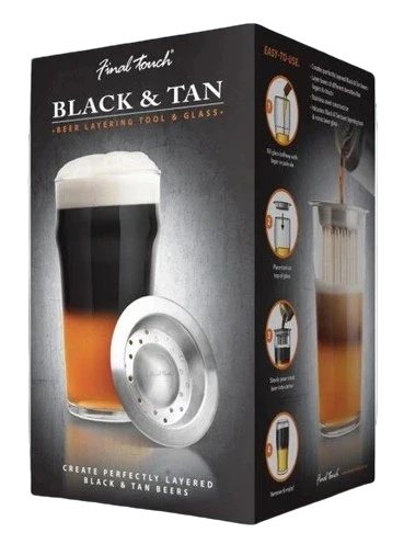 FINAL TOUCH GLASS BLACK & TAN BEER SET @Deerfoot Meadows [1004133]