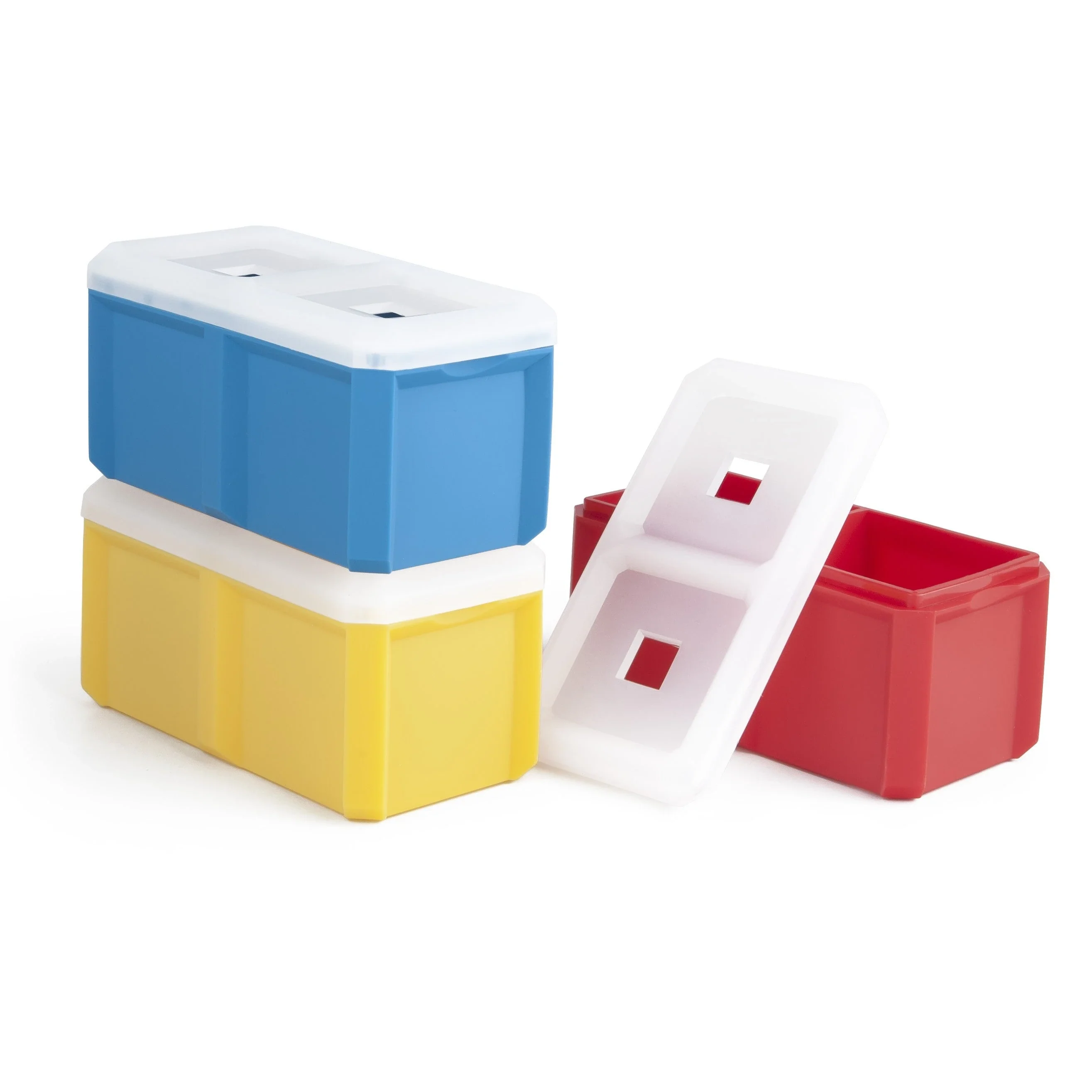FINAL TOUCH STACKABLE EXTRA-LARGE 2 CUBE ICE MOULDS SET OF 3 @Deerfoot Meadows [1037927]