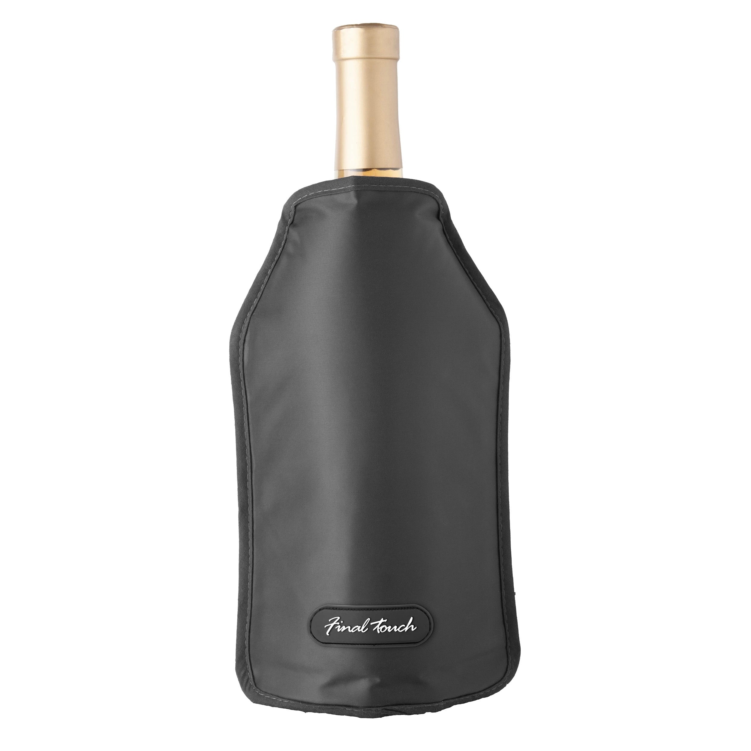 FINAL TOUCH WINE BOTTLE SLEEVE CHILLER BLACK @ Red Deer [1055242]
