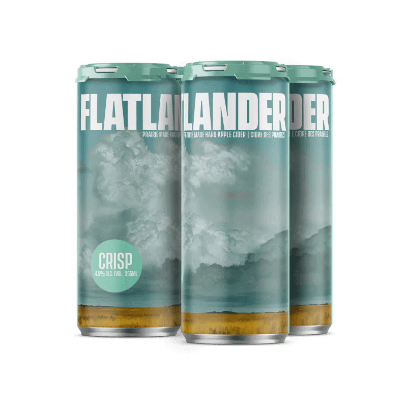 FLATLANDER CRISP APPLE CIDER 355ML 4PK CAN @ Signal Hill [1028172]