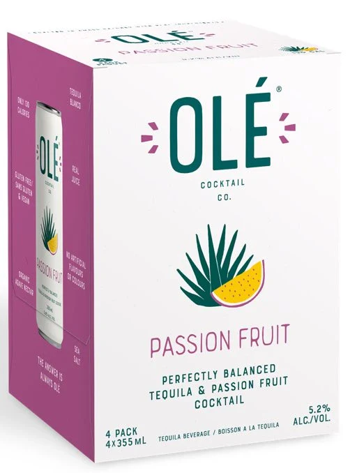 OLE COCKTAIL TEQUILA PASSIONFRUIT 355ML 4PK CAN @ St. Albert [1058737]