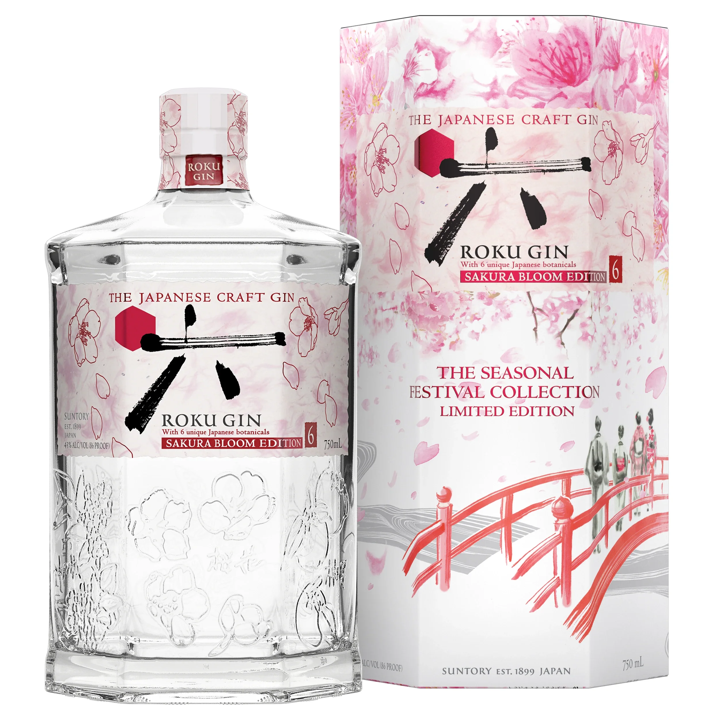 ROKU SAKURA BLOOM CRAFT GIN 700ML @ Windermere [1059818]