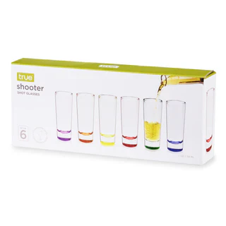 TRUE SHOOTER SHOT GLASSES ASSORTED 2OZ 6PK @ Red Deer [1061091]
