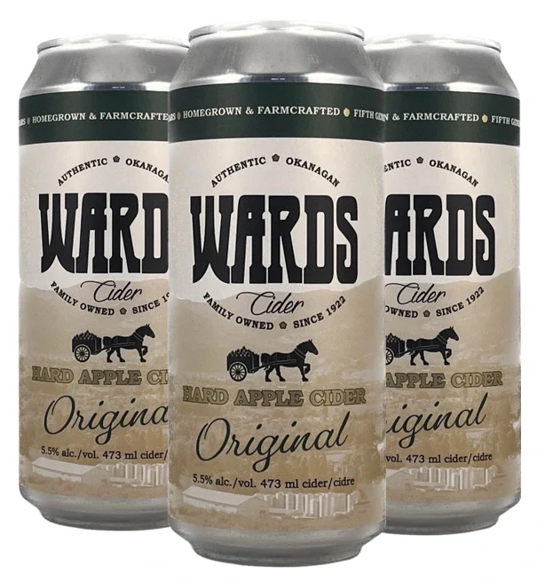 WARDS ORIGINAL APPLE CIDER 473ML 4PK CAN @ Windermere [1049273]